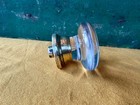 Antique Round Solid Glass Door Knob Brass Base 2-1/2” diameter — photo 5