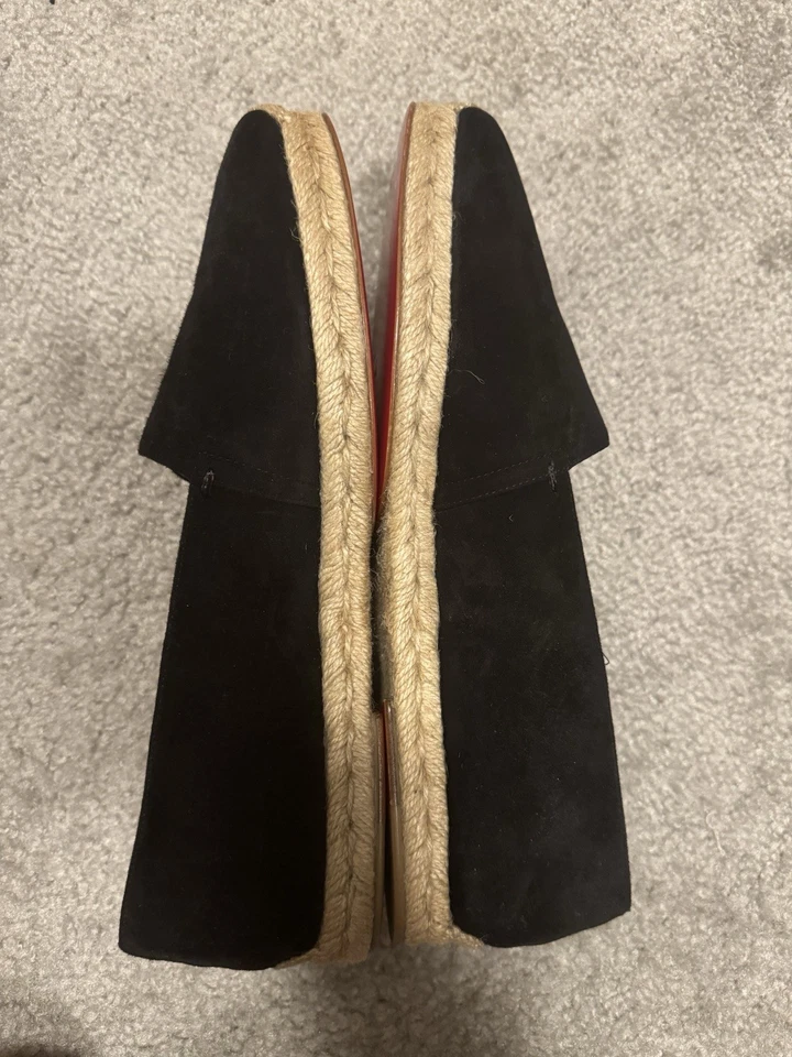 Alpargata Christian Louboutin Alentoro de gamuza negra 42 para hombre-unisex Foto 4 de 4