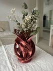 Modern Spiral Rose Layer Vase – 3D Printed Sculptural Decor