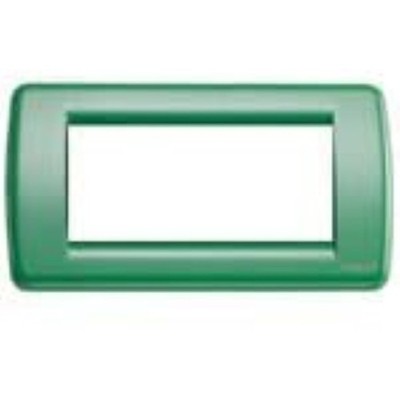 Runde Abdeckung Vimar Idea 16754.08 Metall 4 Module Salbeigrün