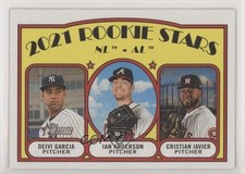 2021 Topps Heritage Rookie Stars Deivi Garcia Ian Anderson Cristian Javier 9b3