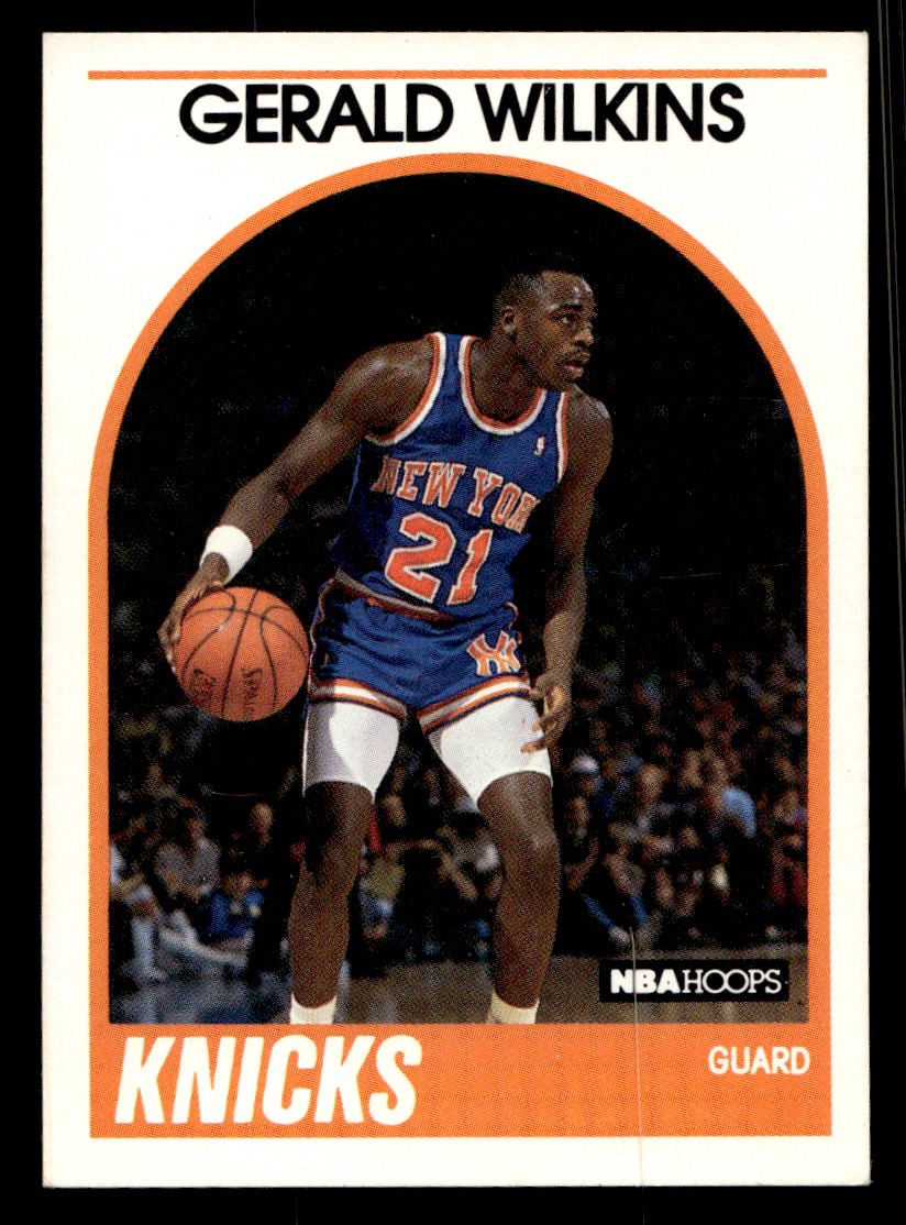1989-90 NBA Properties - Gerald Wilkins Basketball card #63 New York Knicks Raw