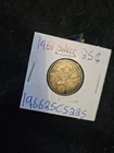 1966 canadian quarter - 80% silver - dark toning