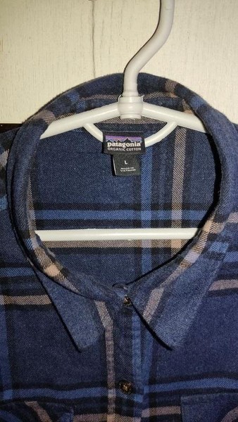 Women Patagonia Shirt Navy Cotton 40 / L / 48