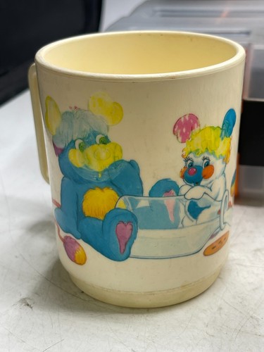 1980s Deka Plastic Kids Cup Glass Mug - Lot 7 – Care Bears, Mickey, Popples - Picture 12 of 19