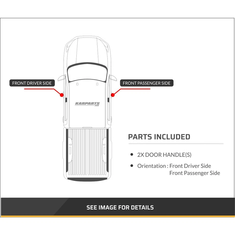 Manija de puerta interior lado conductor y pasajero para GMC Jimmy 1999 2000 | Par Foto 4 de 4