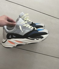 Herren Sneaker Low Top mehrfarbig grau/schwarz/blau/weiß EU 41 Schnürung