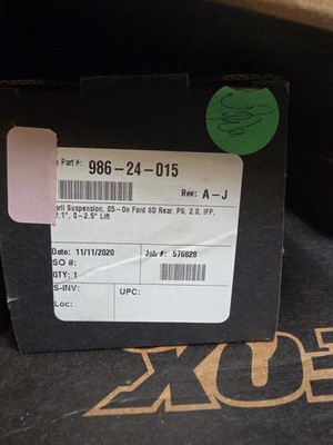 986-24-015 Fox Rear Shocks 0-2.5 lift F250/F350 Pair of 2