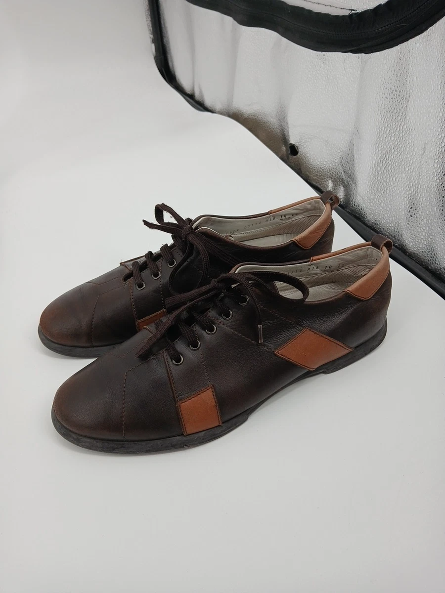 Ermenegildo Zegna Men\'s Dark Brown Leather Oxfords 9.5 EE Brown Leather Oxford Shoes SS26 26935321 | Zegna FR main image 2