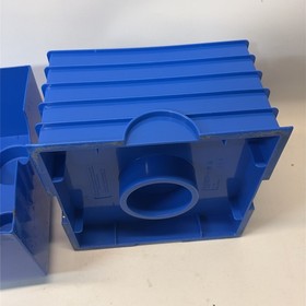 Lego Storage Brick Cube Blue Stackable 4 Stud Box Container