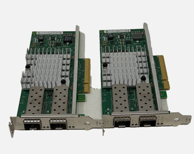Lot of 2 Dell Intel X520-DA2 Dual Port 10Gb SFP+ Network Adapter Card 942V6