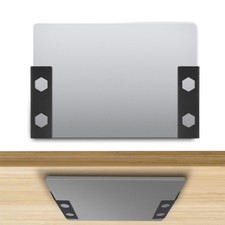 Under Desk Laptop Mount Black Wall Mountable Thick Metal Shelf Holder Storage