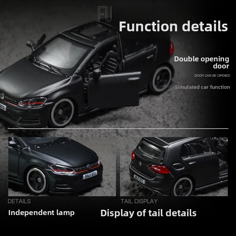 Bimigo Modelo 1/64 Volkswagen Golf GTI Aleación Coche Modelo Juguete Colección Diecasts Foto 4 de 4