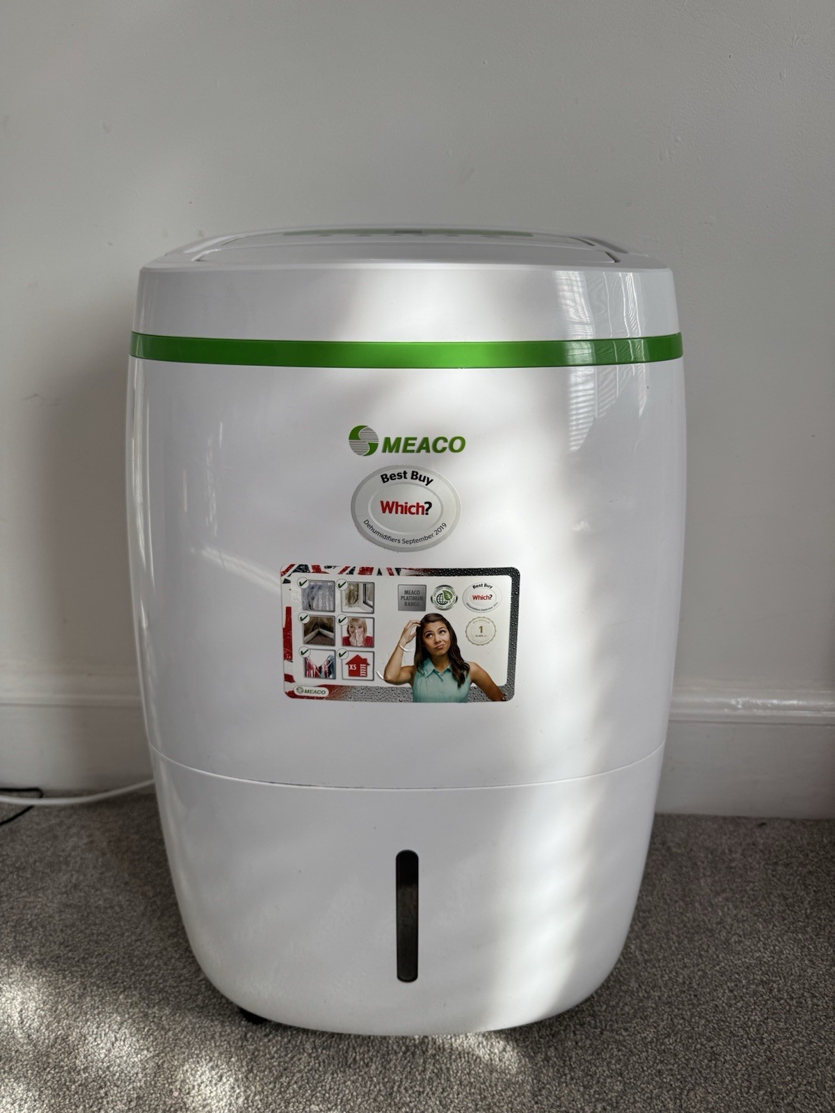 Maeco 20L Low Energy Dehumidifier Platinum Range White