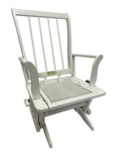 Dutailier Wood Glider Recliner Chair Nursery Rocker White; Made in Canada 