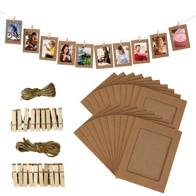 60 Stück Karton Bilderrahmen für 6x4 4x6 Zoll, Kraftpapier Farbe 