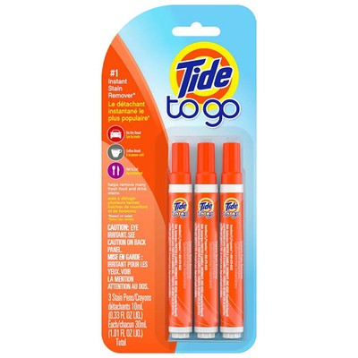 Tide To Go Instant Stain Remover Pen Portable Laundry Stain Solution 3 Count