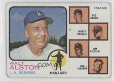 1973 Topps High Number Tommy Lasorda Walter Alston Red Adams Monty Basgall 7iu