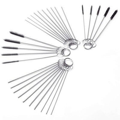 Carb Carburetor Cleaner Cleaning Brushes Kit, Small Wire Brush - 20 Silver 