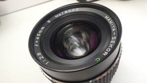 Mamiya-Sekor C 45mm F2.8 Lens M645, M645J, 1000S, 645 Super. Pro ,TL cleaned
