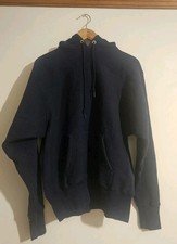 VTG 90s Camber Hoodie Size M USA Made Heavyweight Navy Blue Classic