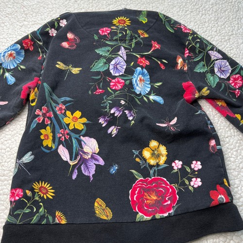 Sudadera con capucha floral con cremallera frontal para niñas de Zara 7 - Imagen 6 de 8
