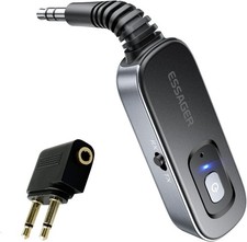 ESSAGER Bluetooth Receiver for Car, Noise Cancelling 3.5mm AUX Bluetooth Car Ada