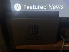 Nintendo Switch Black Docking Station Charger Tested Working