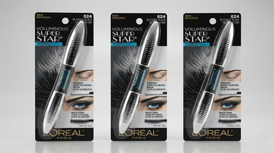 LOreal Paris Voluminous Superstar Waterproof Mascara Blackest Black Pack of 3