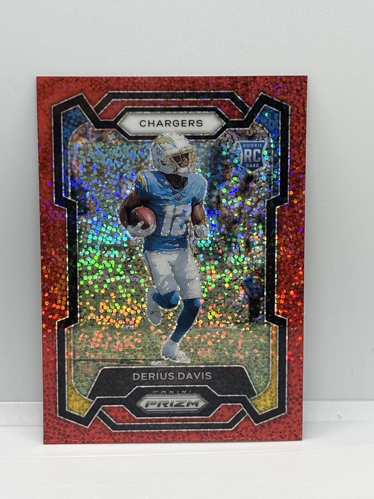 Derius Davis Panini Prizm #351 Red Sparkle