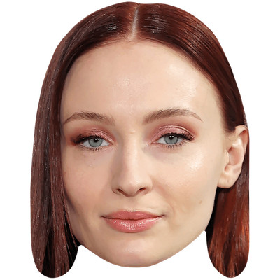 Sophie Turner (Make Up) Celebrity Mask, Flat Card Face, Fancy Dress Mask