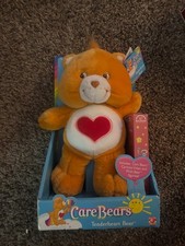 Vintage Care Bear Wish Bear 10  Plush w/VHS Play Along 2002 RARE 