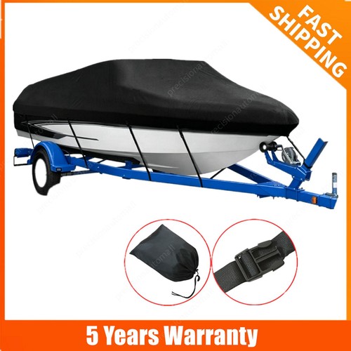 20-22FT Waterproof Boat Cover Heavy Duty V-Hull Ski Fishing Trailerable Runabout