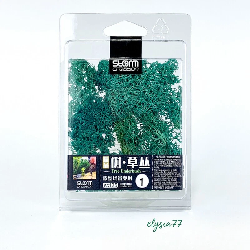 Bushes Trees HO/OO Scale Miniatures Grass Clusters Plants War Game Scene - image 3 of 4
