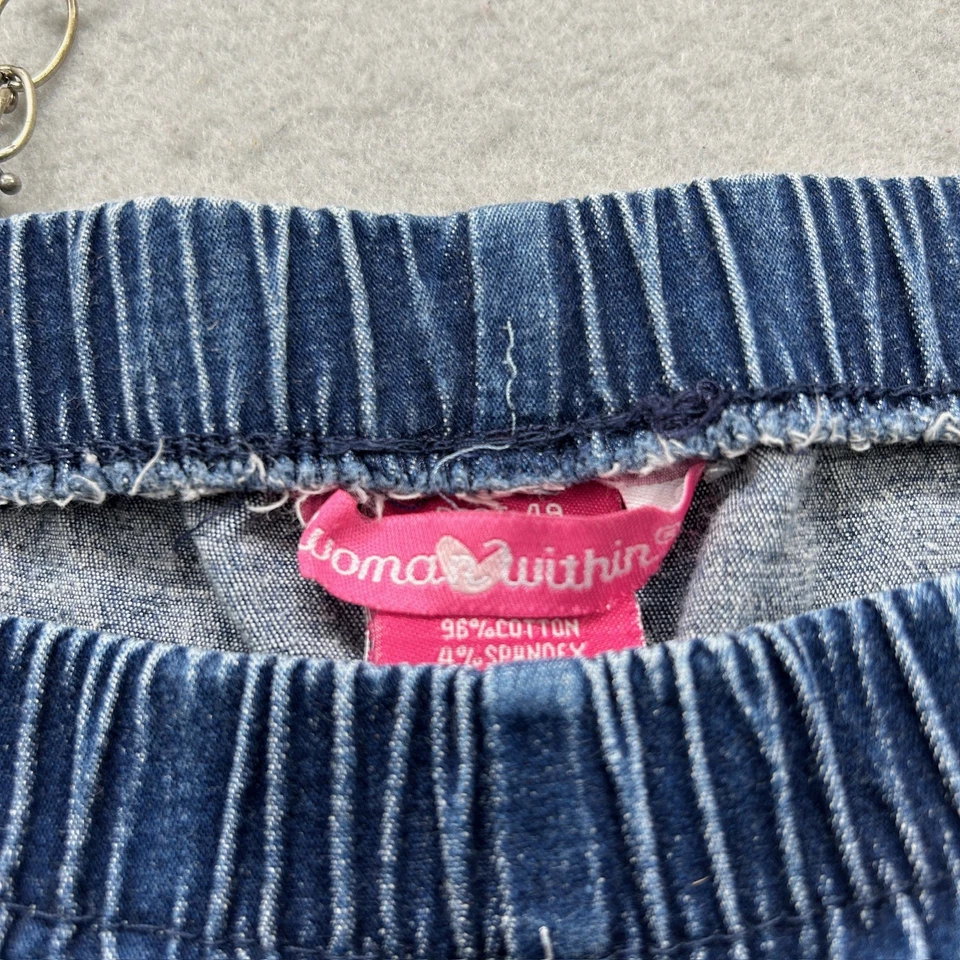Pantalones de mezclilla Within para mujer talla 24W azul cintura elástica calce clásico Foto 3 de 4