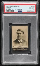 1901 Ogden's Guinea Gold Cigarette Cards Tobacco Thomas Edison #120 PSA 6 11bd