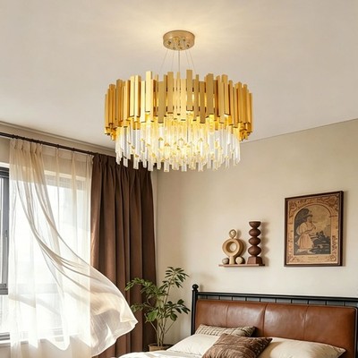 Modern Crystal Chandelier,Luxury Pendant Light,Crystal Lamp,Round Chandelier