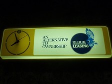 Vintage Buick Light Up Clock Sign Leasing Vintage Buick Light Up Clock Sign Leasing