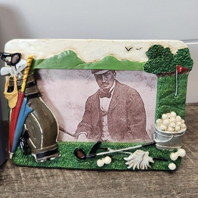 Golf Theme 3D 3.5x5 Photo Frame Americana Frame Collection Original Box Golfing 