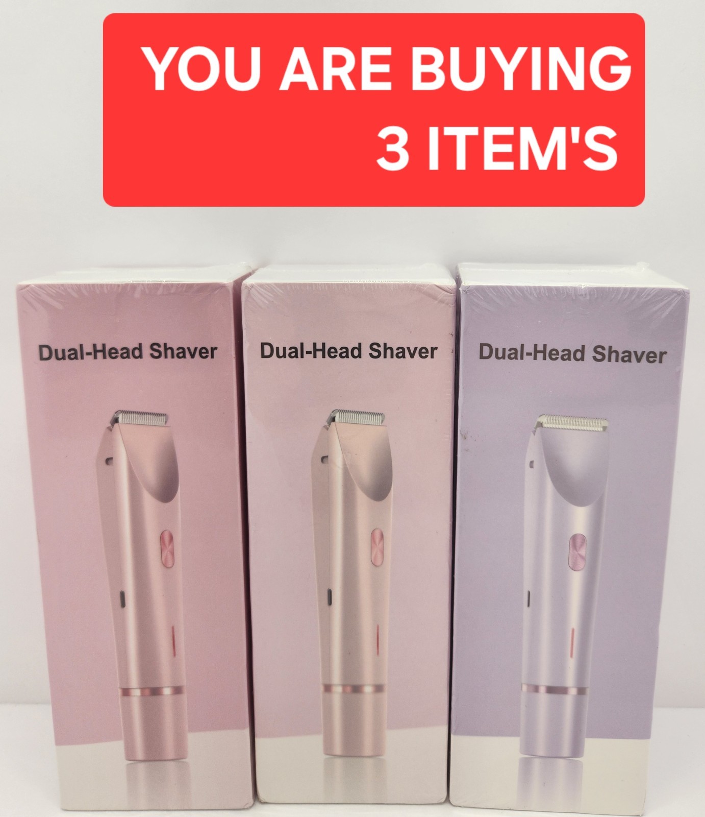 3X Dual Head Shaver, Waterproof