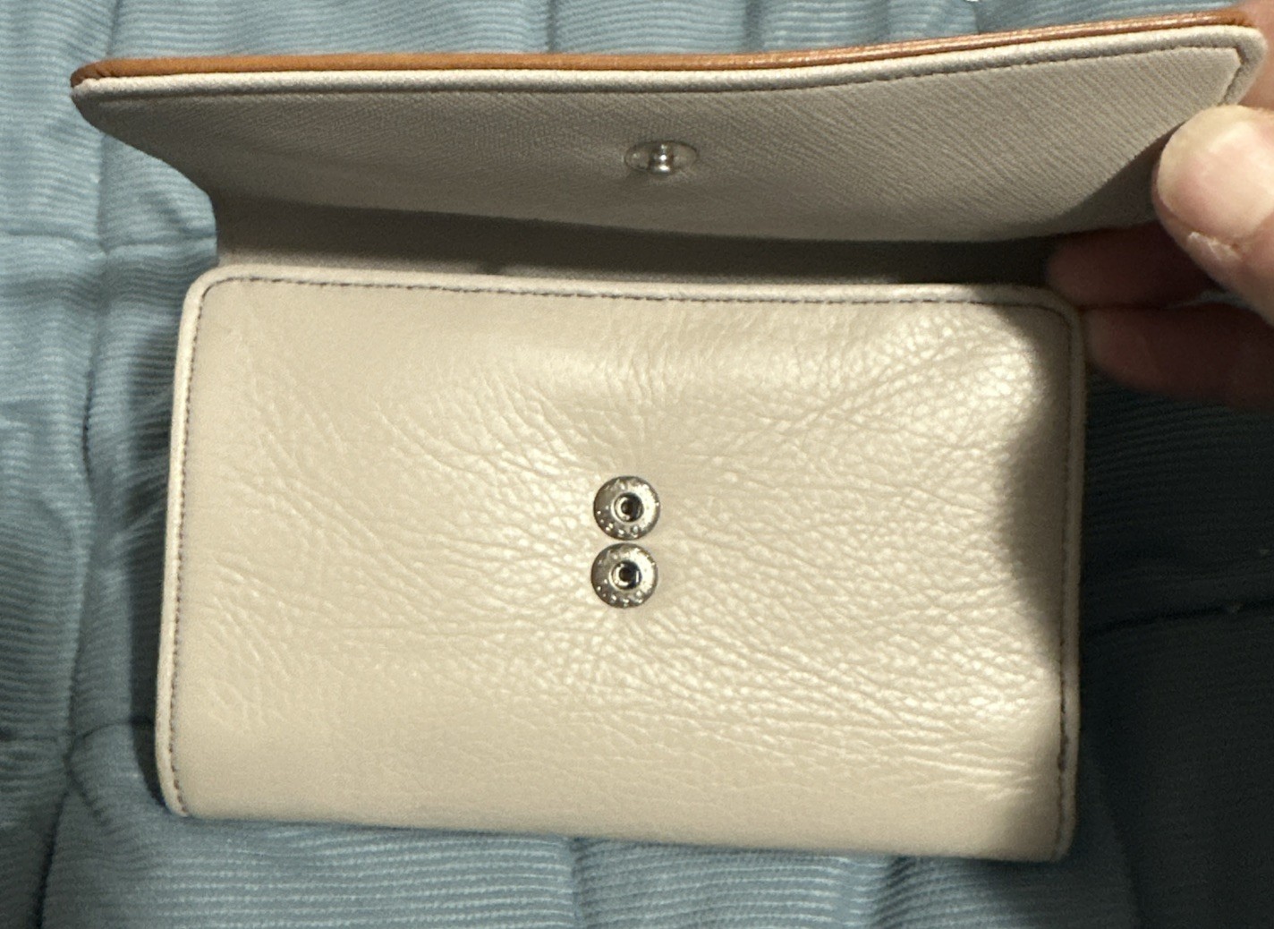 2 Fossil Wallets Dawson Pebbled Leather Green & M… - image 19