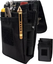 Belt Tool Pouch Holster Multitool Organizer for EDC Gears Black