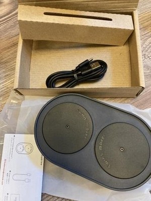 Silent Dual Turntable Mouse Jiggler, Random Movement Timer Keep Computer Awake