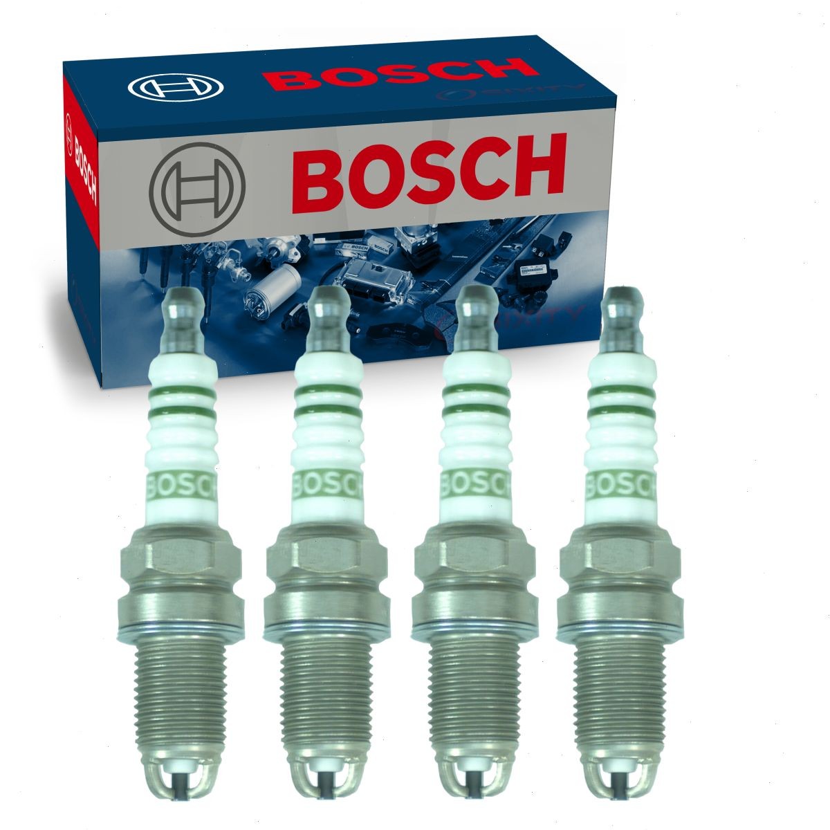 4 pc Bosch Nickel Copper Spark Plugs for 1987-1989 Volkswagen Jetta 1.8L L4 mc