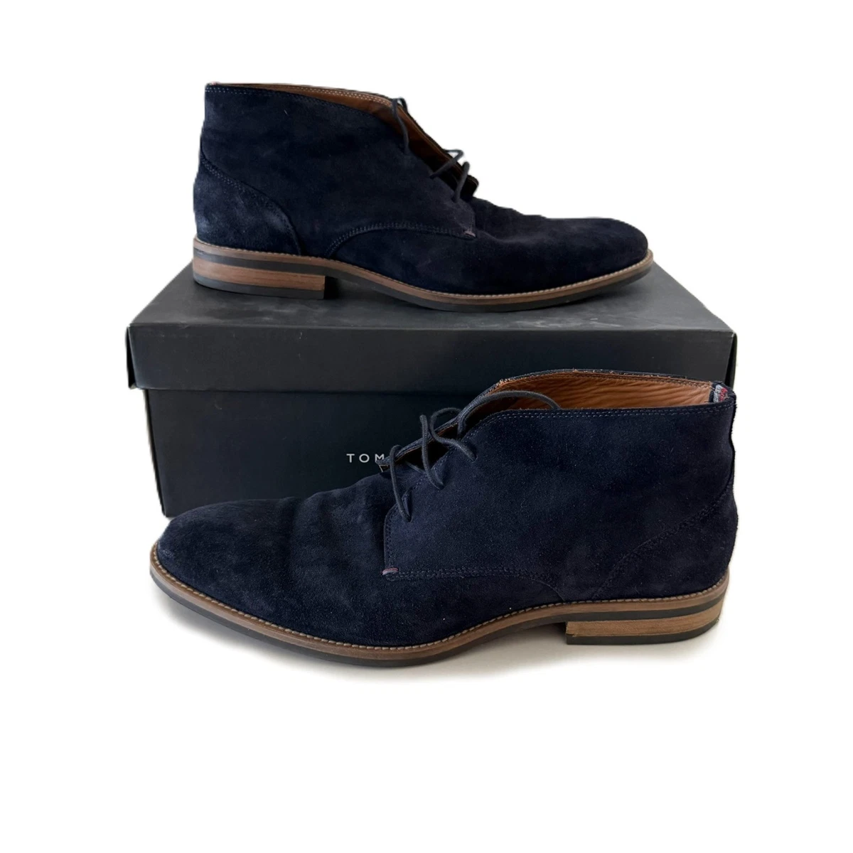 Clarks Original Size 10.5M Mens Desert Boot Suede Lace Up Navy Sashiko Marine Desert Blue Solid Boots for Men for Sale | Shop New & Used  main image 3