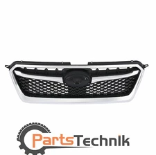 Front Bumper Grille Black Chrome Molding Trim Fit For SUBARU Impreza 2015-2016