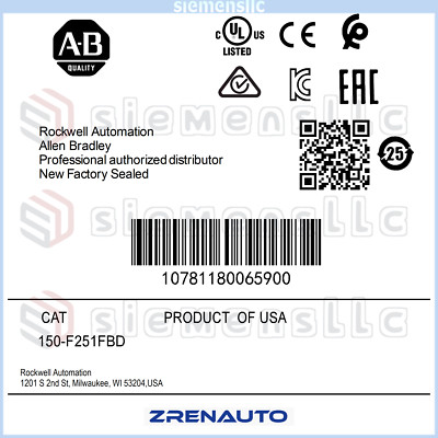 Free Tax 150-F251FBD AB Smart Motor Controller UPS Express  150F251FBD GQY0