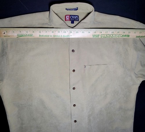 Chaps Ralph Lauren Herren Beige Langarm Hemd mit Knopfleiste Größe L - Bild 11 von 13