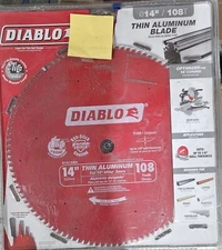 Diablo D14108X Saw Blade - Red, aluminum cutting, non-ferrous