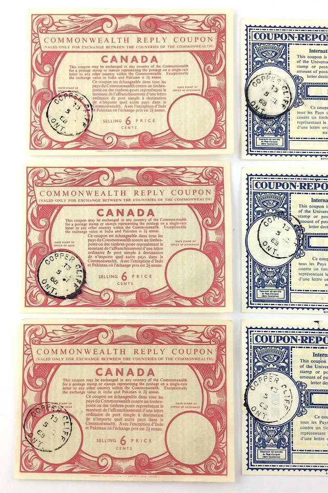 Commonwealth Reply Coupon Canada International Reply Copper Cliff Stamp S542 - Image 3 of 4